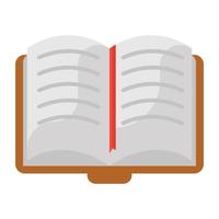 Editable design of book icon vector