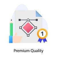 Premium quality graphic design icon of flat conceptual style vector