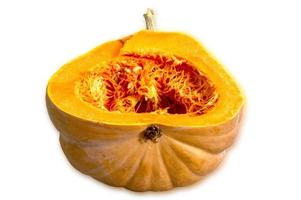 cut orange pumpkin photo