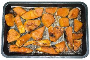 rodajas de calabaza al horno foto