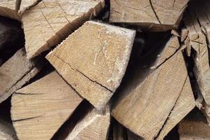 chopped oak firewood photo