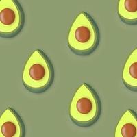 Avocado on green background. photo