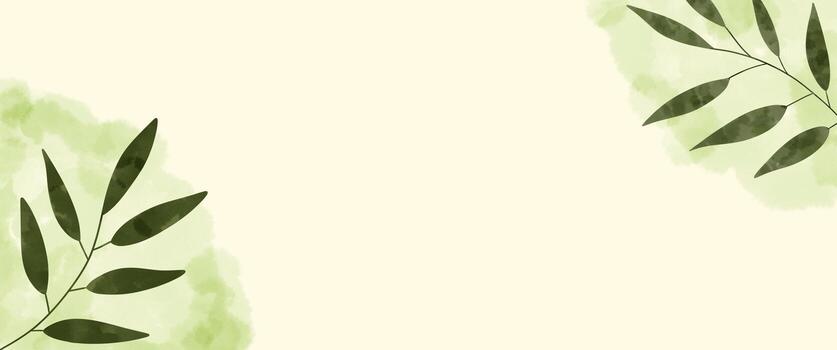 Leaves pattern banner. photo