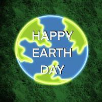 Happy earth day illustration. photo