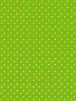 Polka dots on green background.
