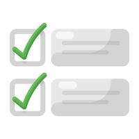 Read message icon in flat design vector