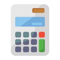 Calculator, mathematical calculation equipment in modern style vector