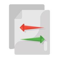 Files, transfer, data, transmission, documents, vector, icon, flat, arrows, archives, docs, vector