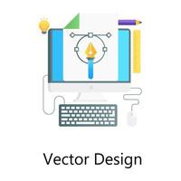 Flat gradient concept icon of vector design