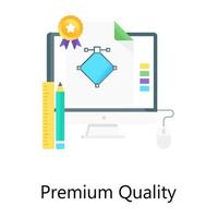 Flat gradient concept icon of premium quality, graphic design concept vector