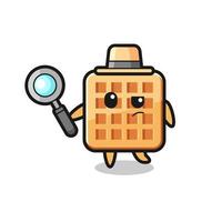 waffle detective character is analyzing a case