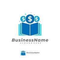 Money Book logo vector template, Creative Money logo design concepts