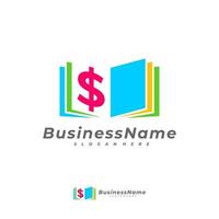 Money Book logo vector template, Creative Money logo design concepts