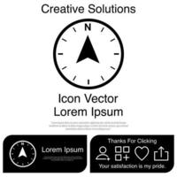 Compass Point Icon Vector EPS 10