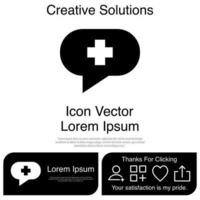 Talk About Medicine Icon Vector EPS 10