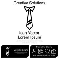 corbata, icono, vector, eps, 10 vector