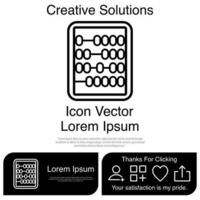 Abacus Icon Vector EPS 10