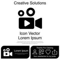 Video Camera icon Vector EPS 10