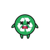 the dead recycling mascot character vector