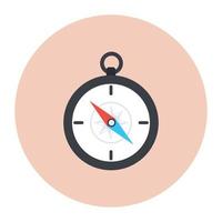A graphic tool icon, flat design of compass icon vector