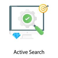 Gradient design of active search vector, verified seo exploration vector