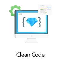 Online good customizing coding, gradient vector of clean code design