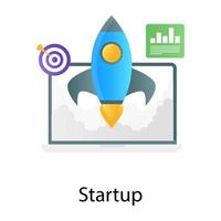 An vector design of startup in gradient editable style