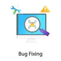 A gradient vector of bug fixing in editable style