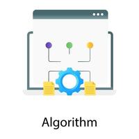 Gradient vector of project algorithm, website flowchart