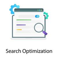 Gradient design of search optimization vector, seo exploration vector