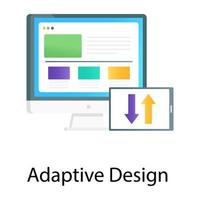 Adaptive design vector in gradient design.