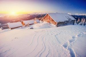 chalet in the mountains photo