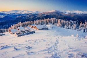 chalet in the mountains photo