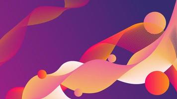 Abstract multicolor light waves background vector