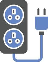 Power Socket Icon Style vector