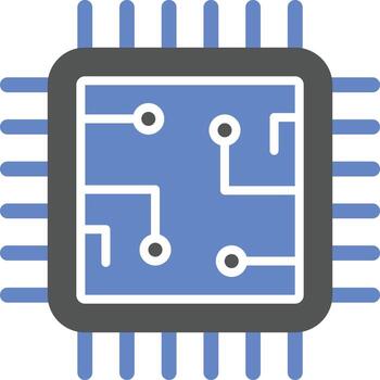 Processor Icon Style vector