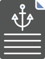 Anchor Text Icon Style vector