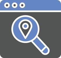 estilo de icono de ubicación de búsqueda vector