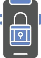 Mobile Security Icon Style vector