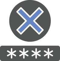 Denial Icon Style vector