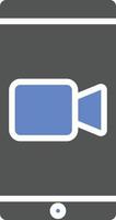 Video Call Icon Style vector