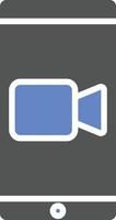 Video Call Icon Style vector