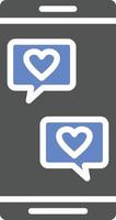 Wedding Chat Icon Style vector