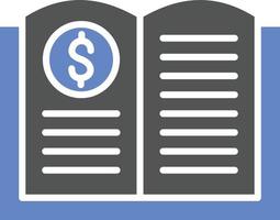 Accounting Book Icon Style vector