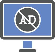 AD Blocker Icon Style vector