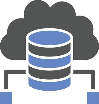 Cloud Data Icon Style vector