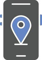 Mobile Map Icon Style vector