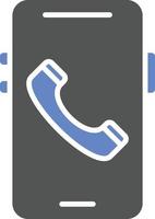 Mobile Call Icon Style vector