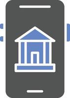 Mobile Banking Icon Style vector