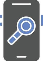 Mobile Research Icon Style vector
